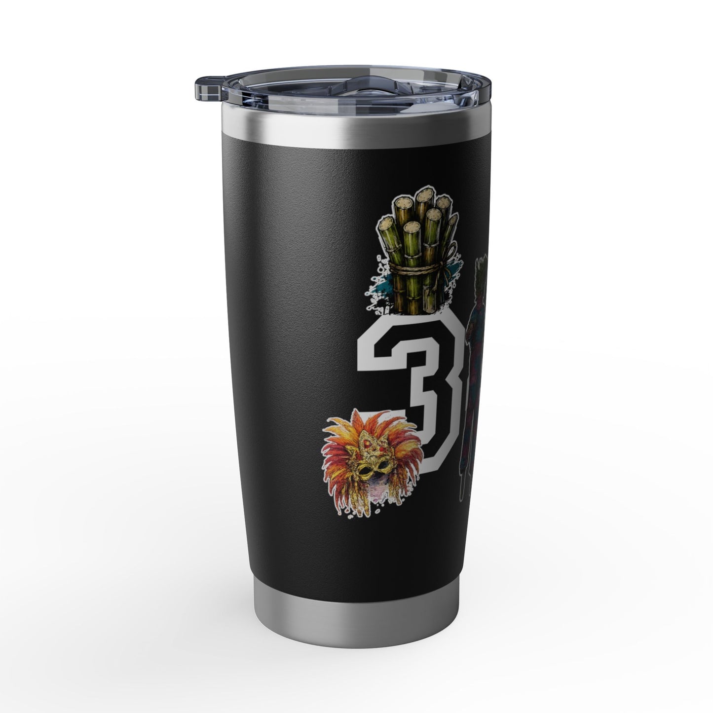 Vagabond 20oz Travel Tumbler — Retro Floral Number 340 Stainless Insulated Cup