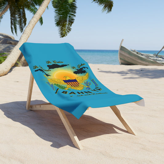 "I Bahn Yah" Beach Towel