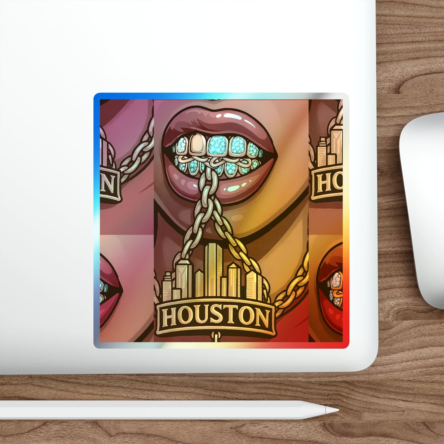 Sticker Set - Apply Pressure Holographic Die-cut Stickers
