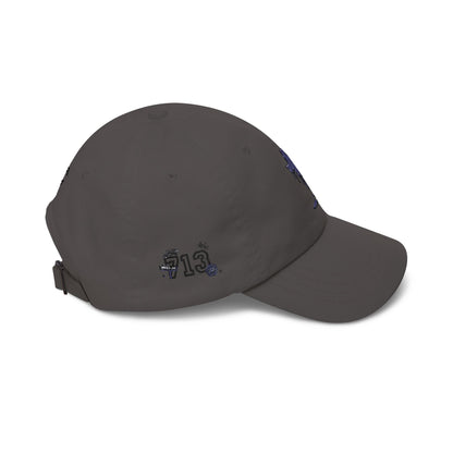 Dripping Texas Outline Dad Cap — White Embroidered State Hat