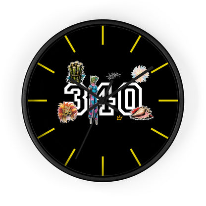 340 Culture Clock — Retro Athletic Number Design