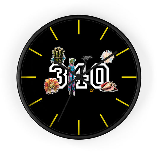 340 Culture Clock — Retro Athletic Number Design