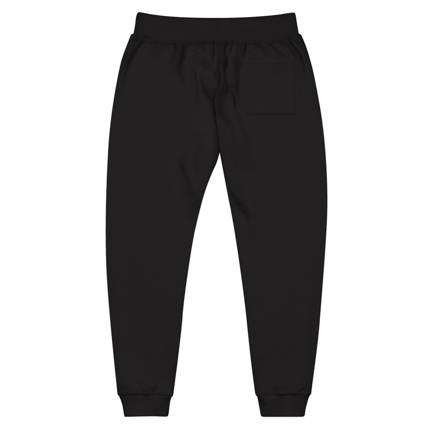 Embroidered Sunflower Sweatpants — Cozy White Fleece Joggers with Small Chest Floral Patch