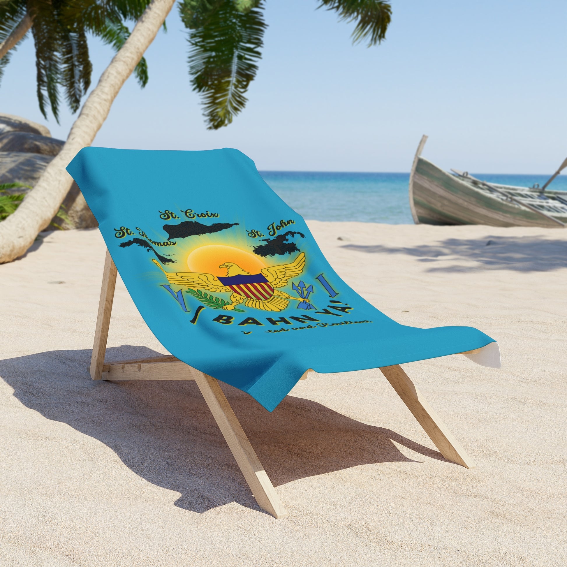 "I Bahn Yah" Beach Towel