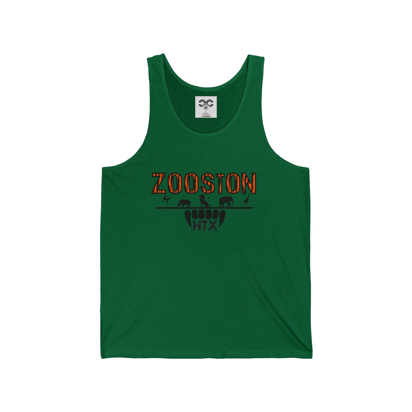 "Zooston Tiger Print" Unisex Jersey Tank Top | Summer Vibes, Casual Wear, Gift for Him/Her, Workout Apparel, Festivals, Beachwear