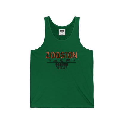 "Zooston Tiger Print" Unisex Jersey Tank Top | Summer Vibes, Casual Wear, Gift for Him/Her, Workout Apparel, Festivals, Beachwear