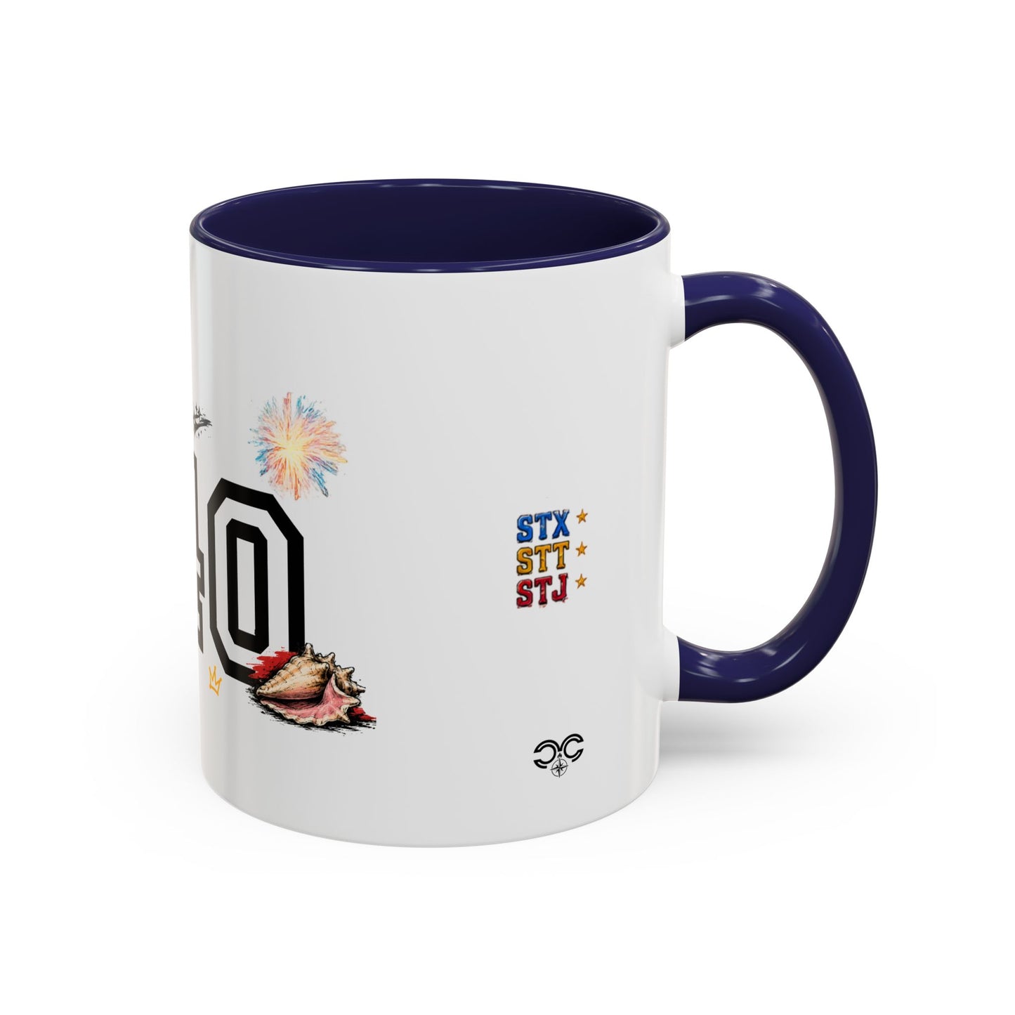 Accent Coffee Mug — "The islands don't leave you." St. Croix Inspired 11/15oz