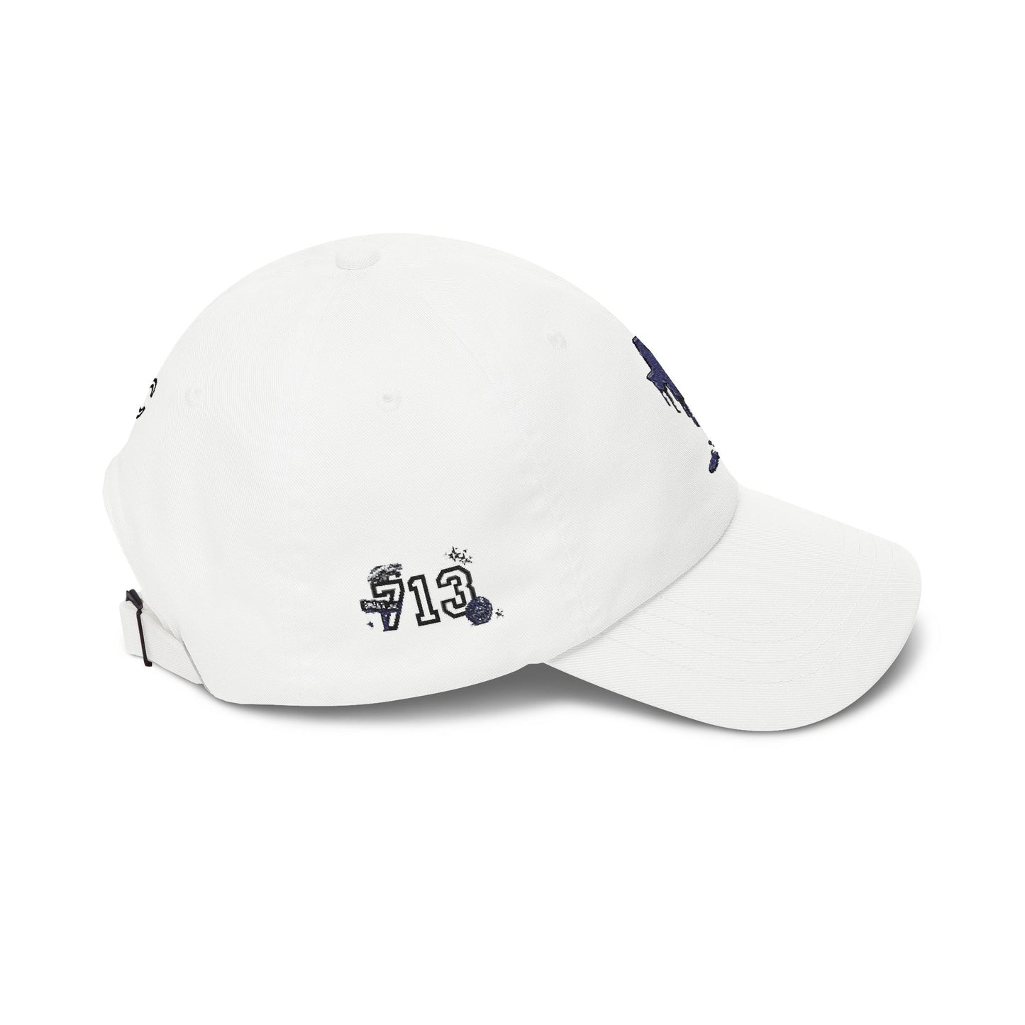 Dripping Texas Outline Dad Cap — White Embroidered State Hat