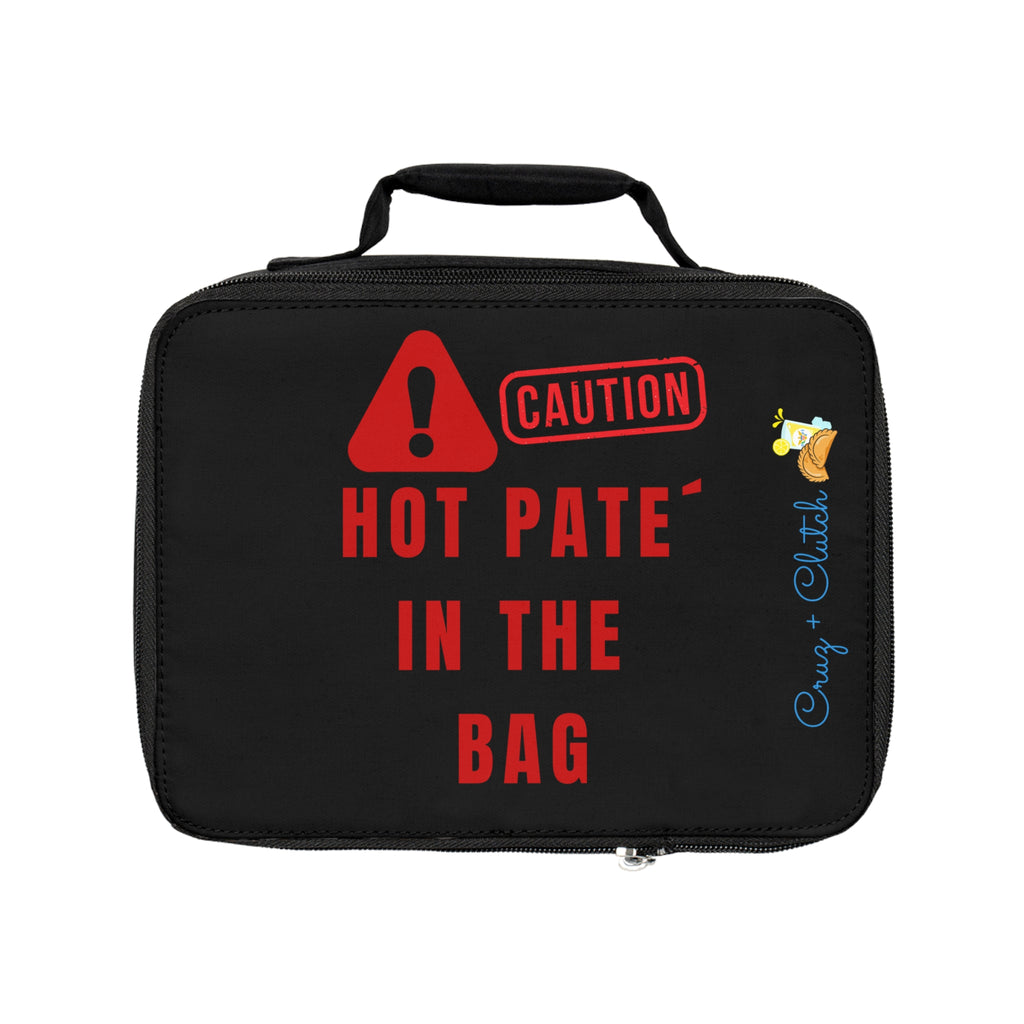 Caution Lunch Bag - Fun & Quirky Tote for School, Work, or Picnics, Gift for Food Lovers, Stylish Insulated Carrier, Ideal for Kids & Adults