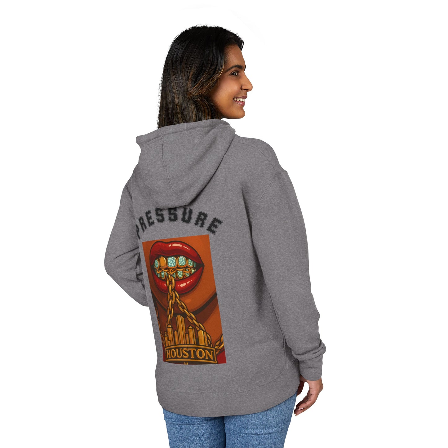 French Terry Hoodie -Apply Pressure Graphic