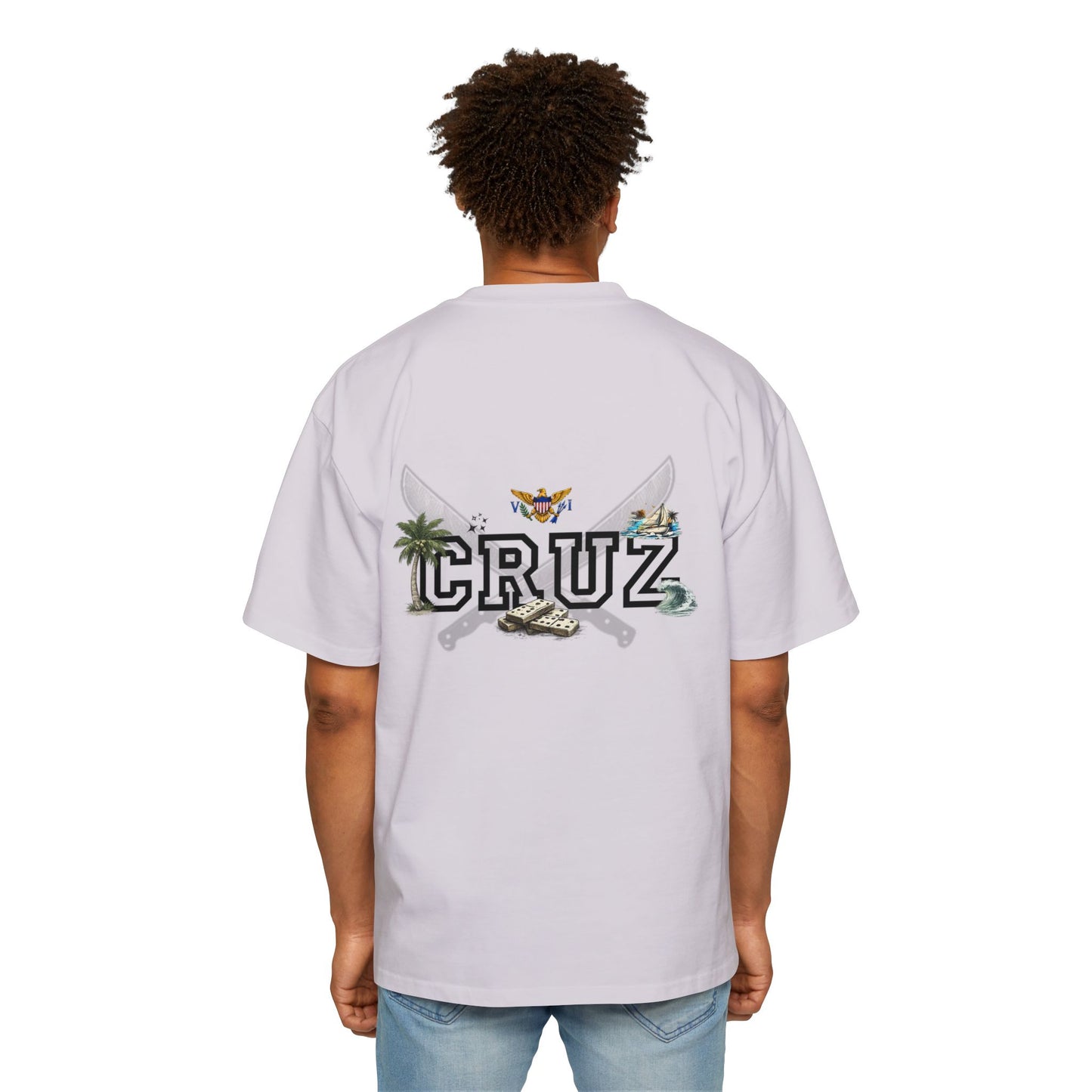 Cruz 340 Graphic Tee — Beach Vibes Men’s Oversized T-Shirt