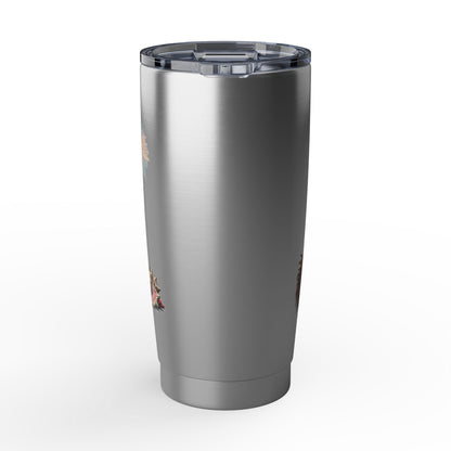 Vagabond 20oz Travel Tumbler — Retro Floral Number 340 Stainless Insulated Cup