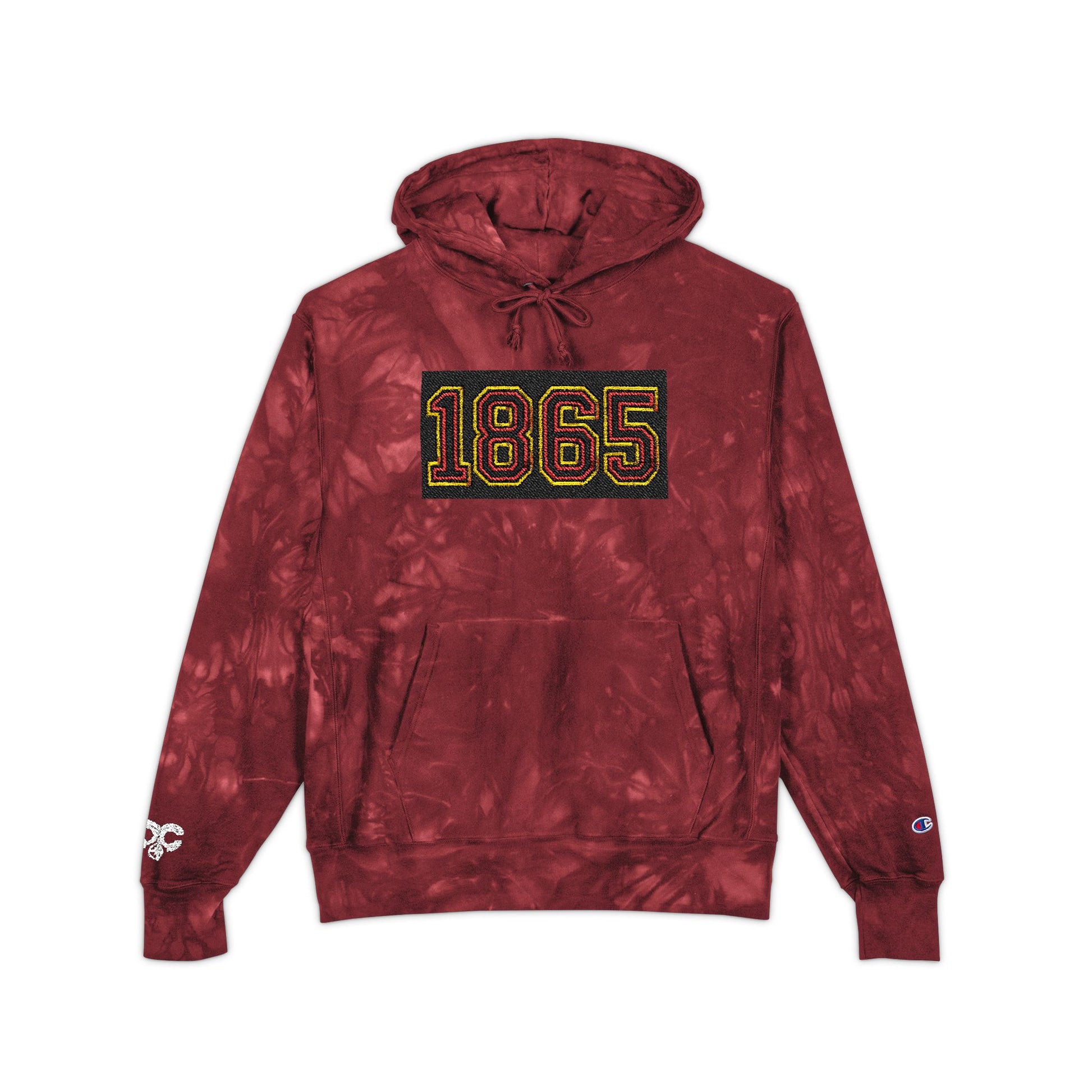 Tie-Dye Hoodie - Juneteenth 1865 Embroidered Design