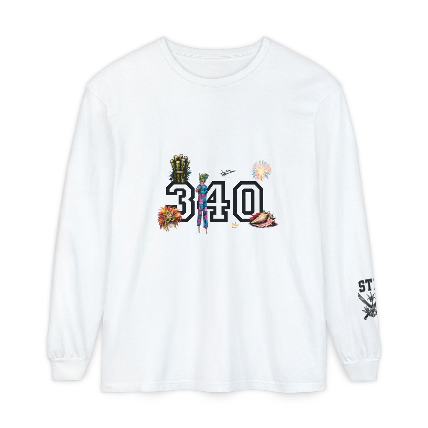 Cruz 340 Long Sleeve Tee — Island Vibes Graphic Shirt