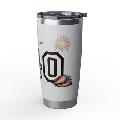 Vagabond 20oz Travel Tumbler — Retro Floral Number 340 Stainless Insulated Cup