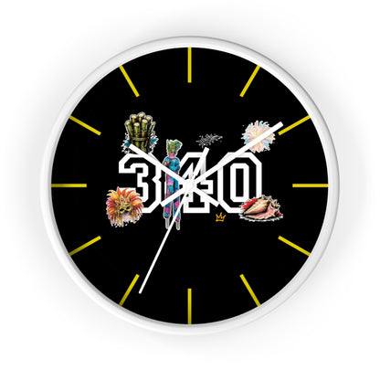 340 Culture Clock — Retro Athletic Number Design