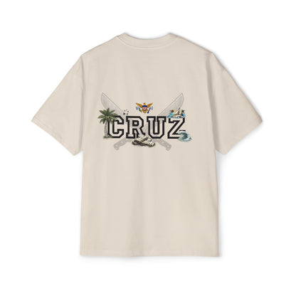 Cruz 340 Graphic Tee — Beach Vibes Men’s Oversized T-Shirt