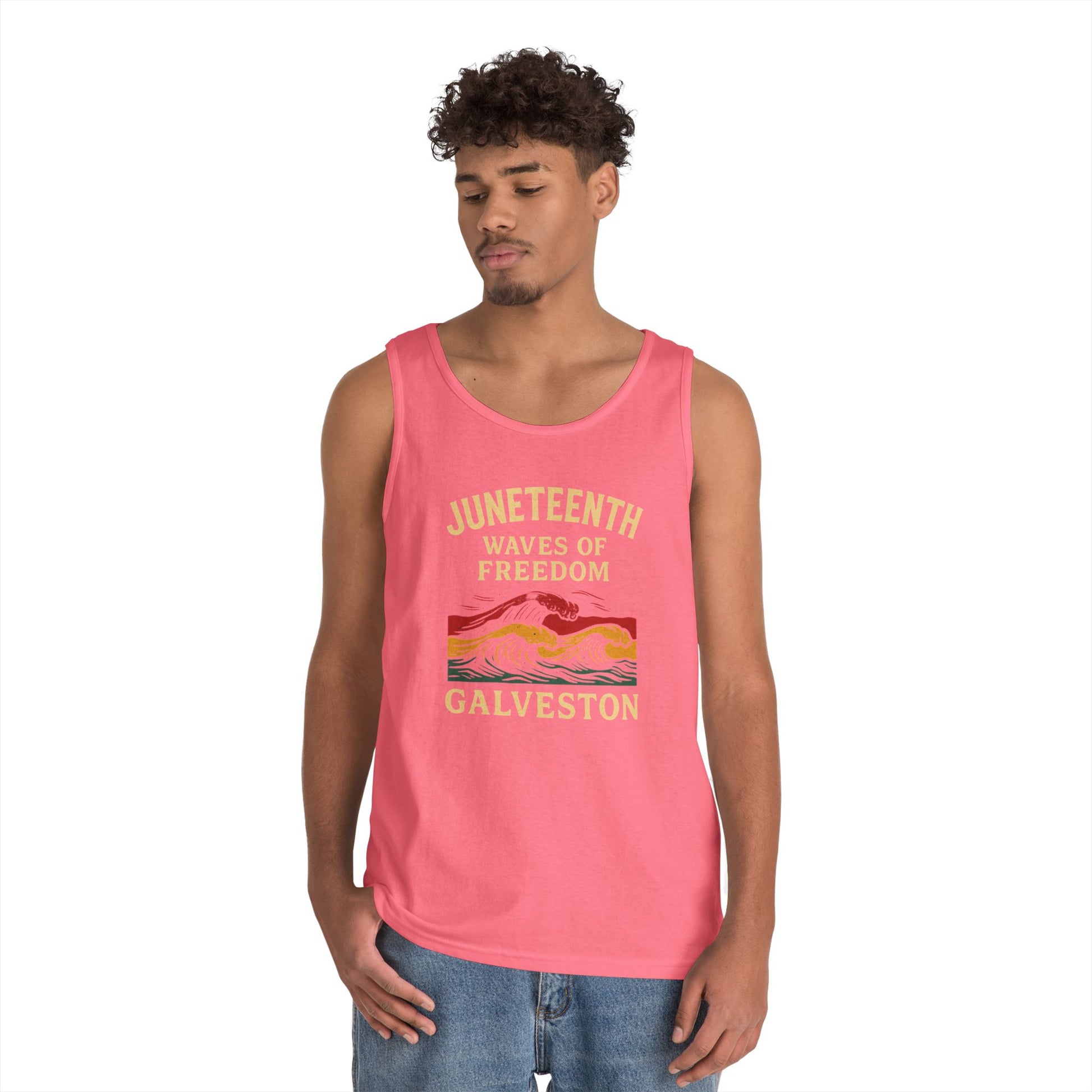 Tank Top Waves of Freedom Juneteenth Design