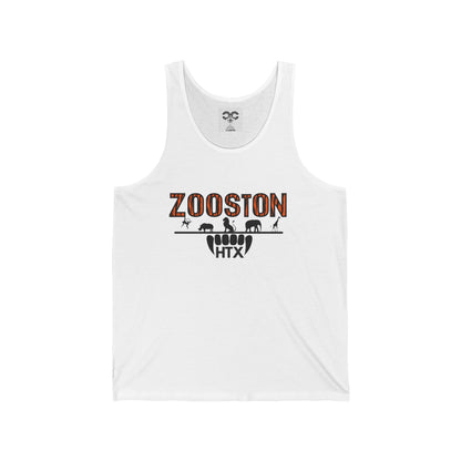 "Zooston Tiger Print" Unisex Jersey Tank Top | Summer Vibes, Casual Wear, Gift for Him/Her, Workout Apparel, Festivals, Beachwear