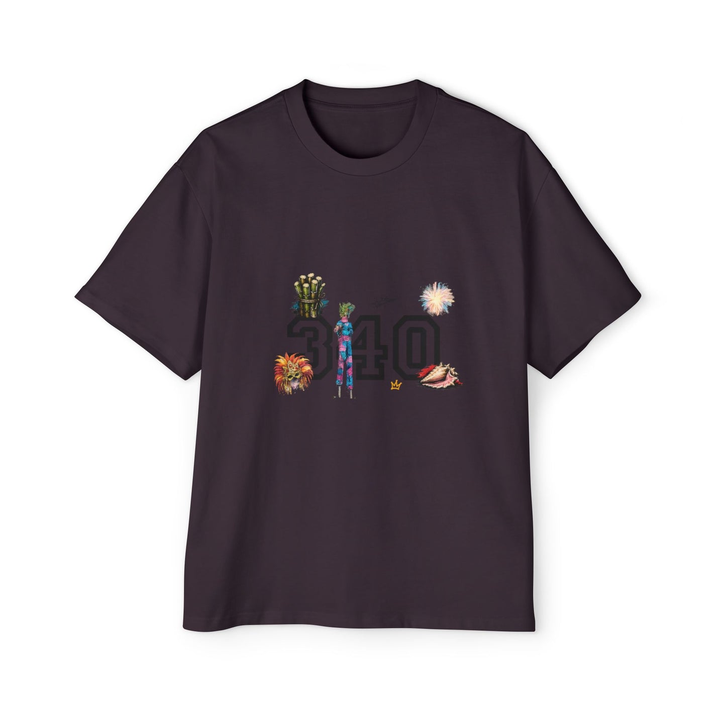 Cruz 340 Graphic Tee — Beach Vibes Men’s Oversized T-Shirt