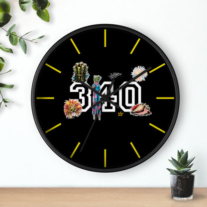 340 Culture Clock — Retro Athletic Number Design