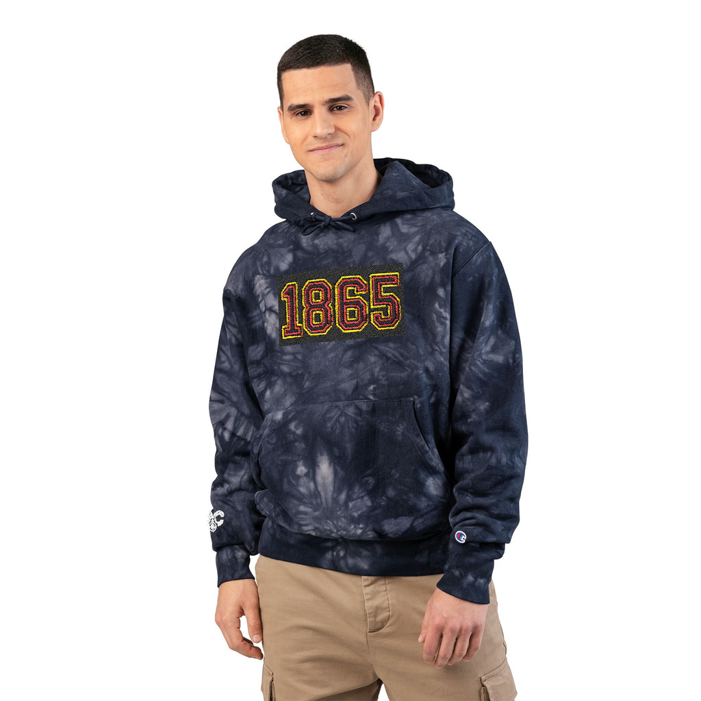 Tie-Dye Hoodie - Juneteenth 1865 Embroidered Design