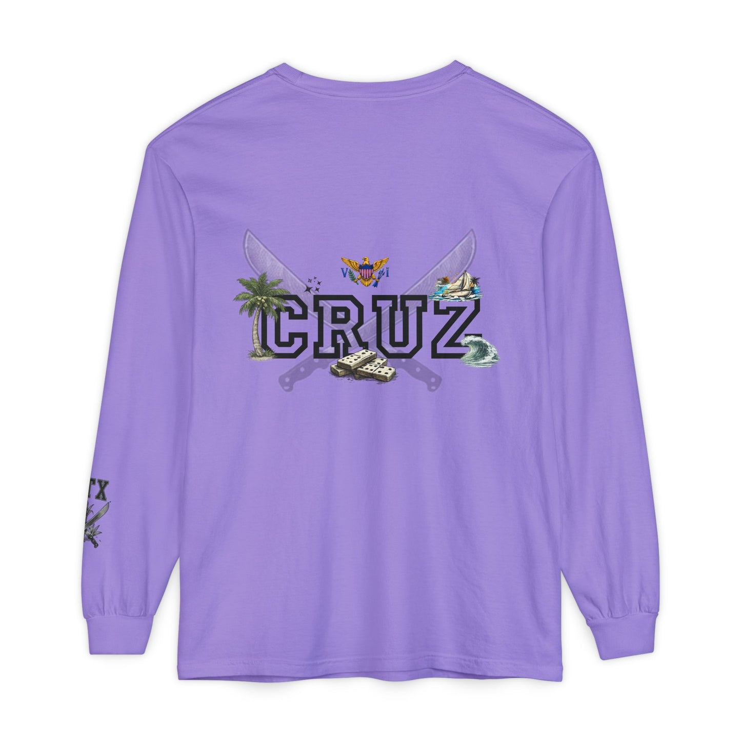 Cruz 340 Long Sleeve Tee — Island Vibes Graphic Shirt