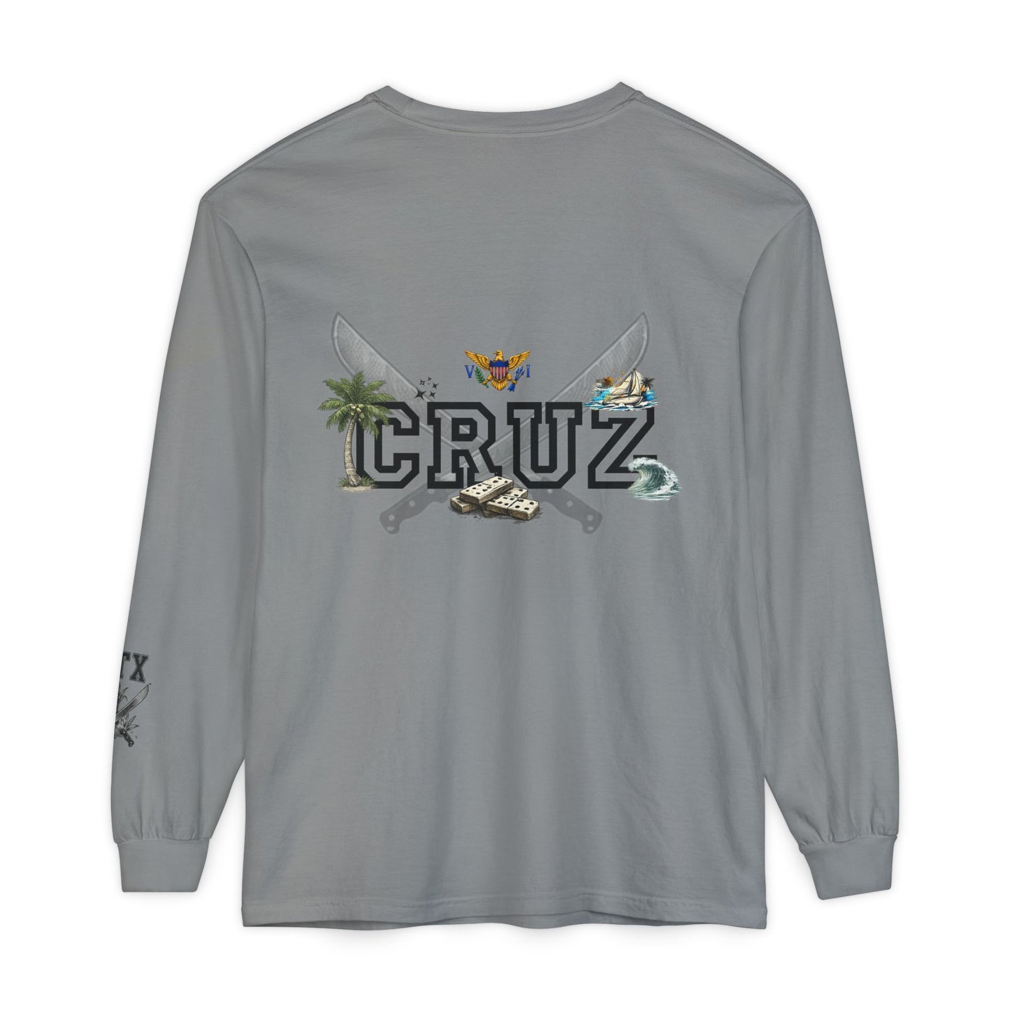 Cruz 340 Long Sleeve Tee — Island Vibes Graphic Shirt