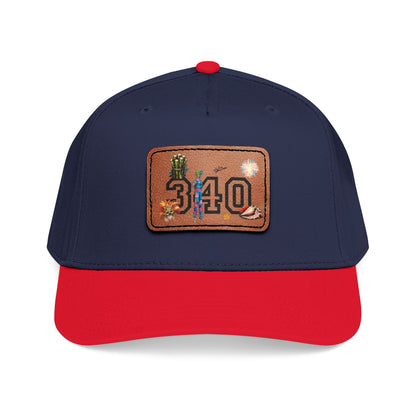 Hams Bluff 340 Leather Patch Baseball Cap