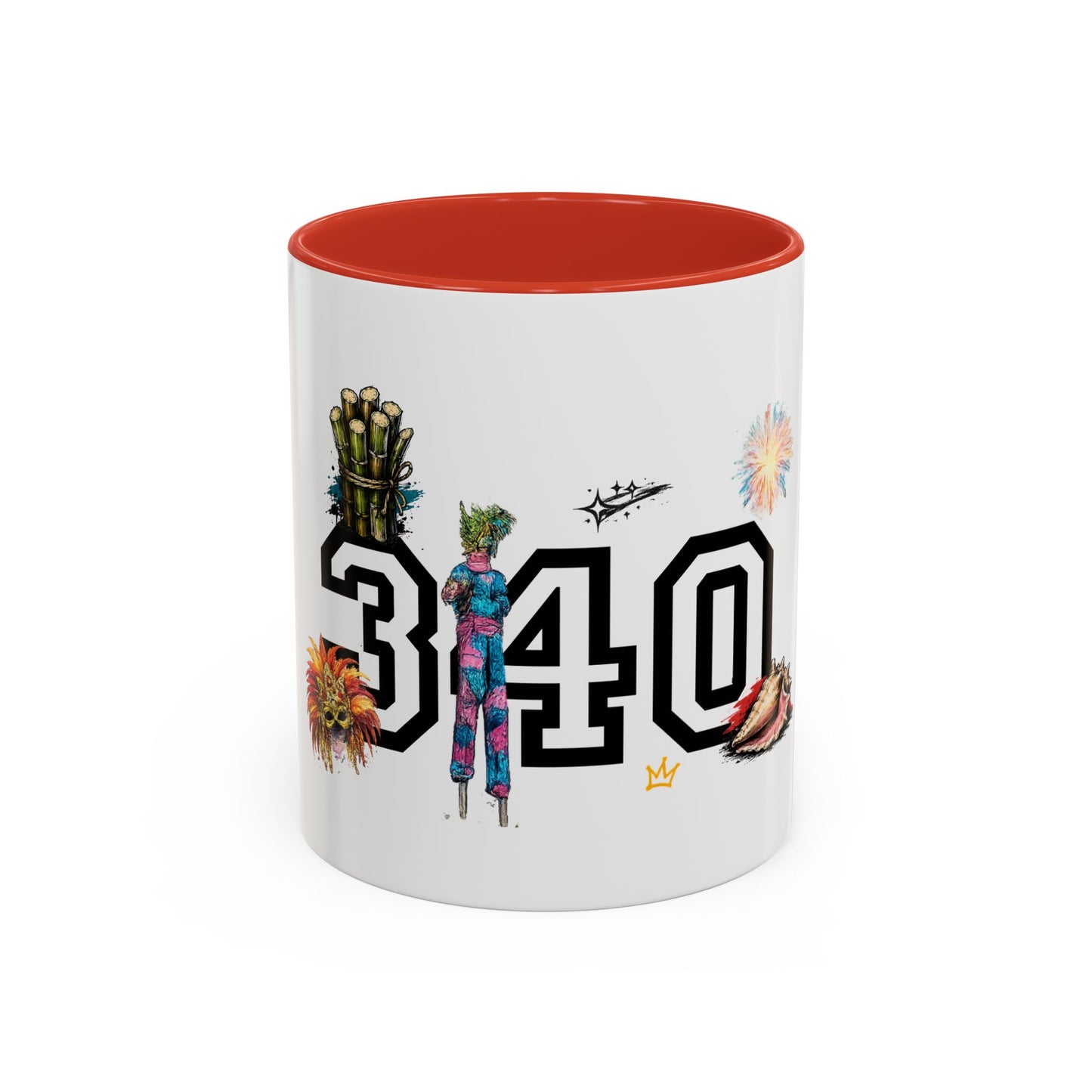 Accent Coffee Mug — "The islands don't leave you." St. Croix Inspired 11/15oz