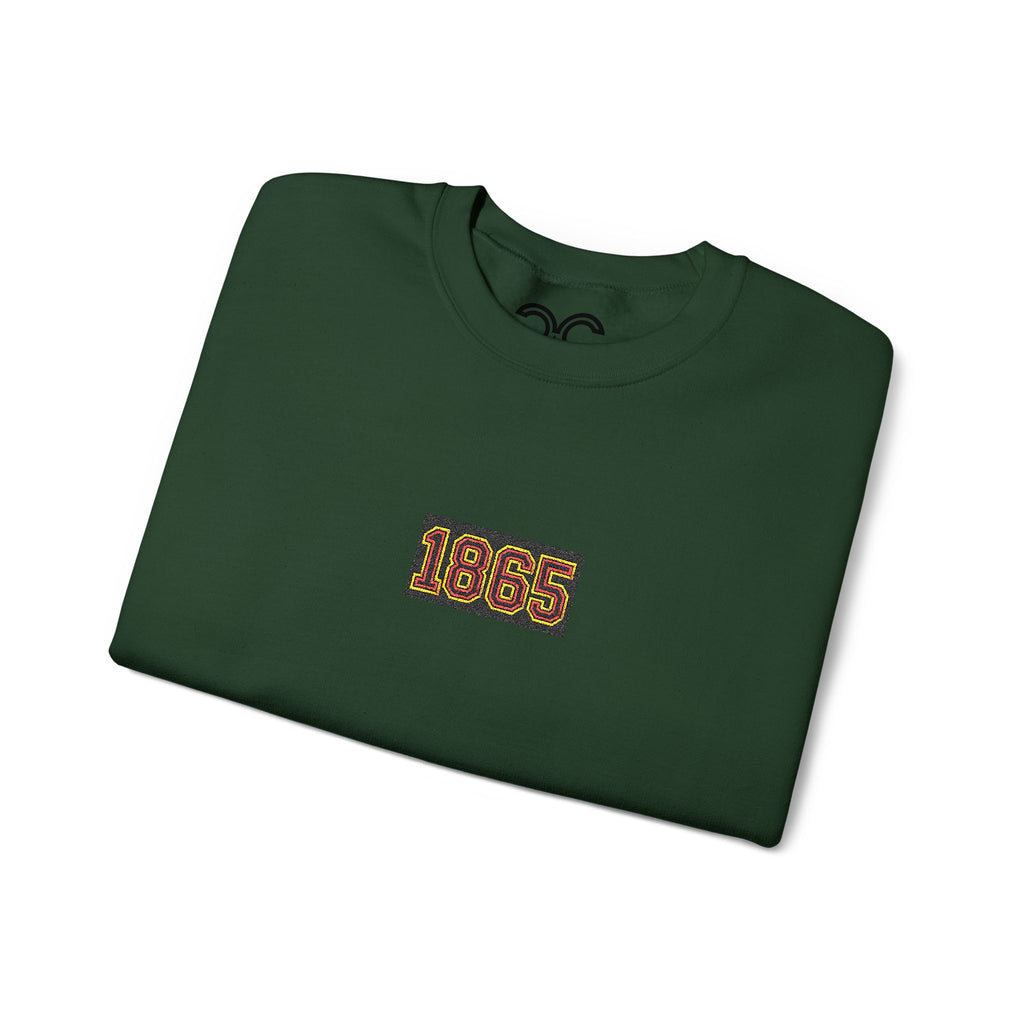 Juneteenth 1865 Crewneck Sweatshirt - Gold Red Black Green Colors