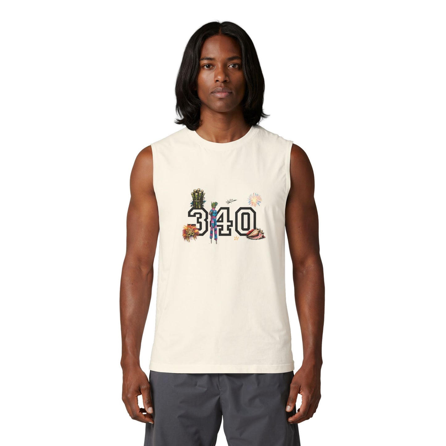 St. Croix Islands Muscle Tank — "340"