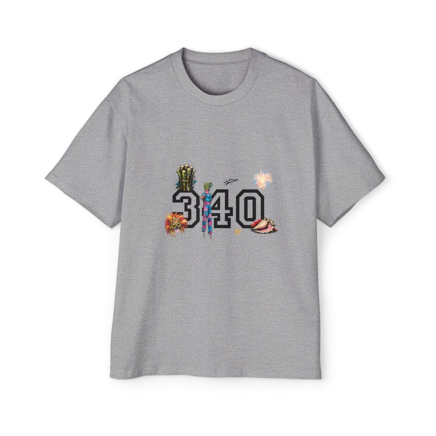 Cruz 340 Graphic Tee — Beach Vibes Men’s Oversized T-Shirt