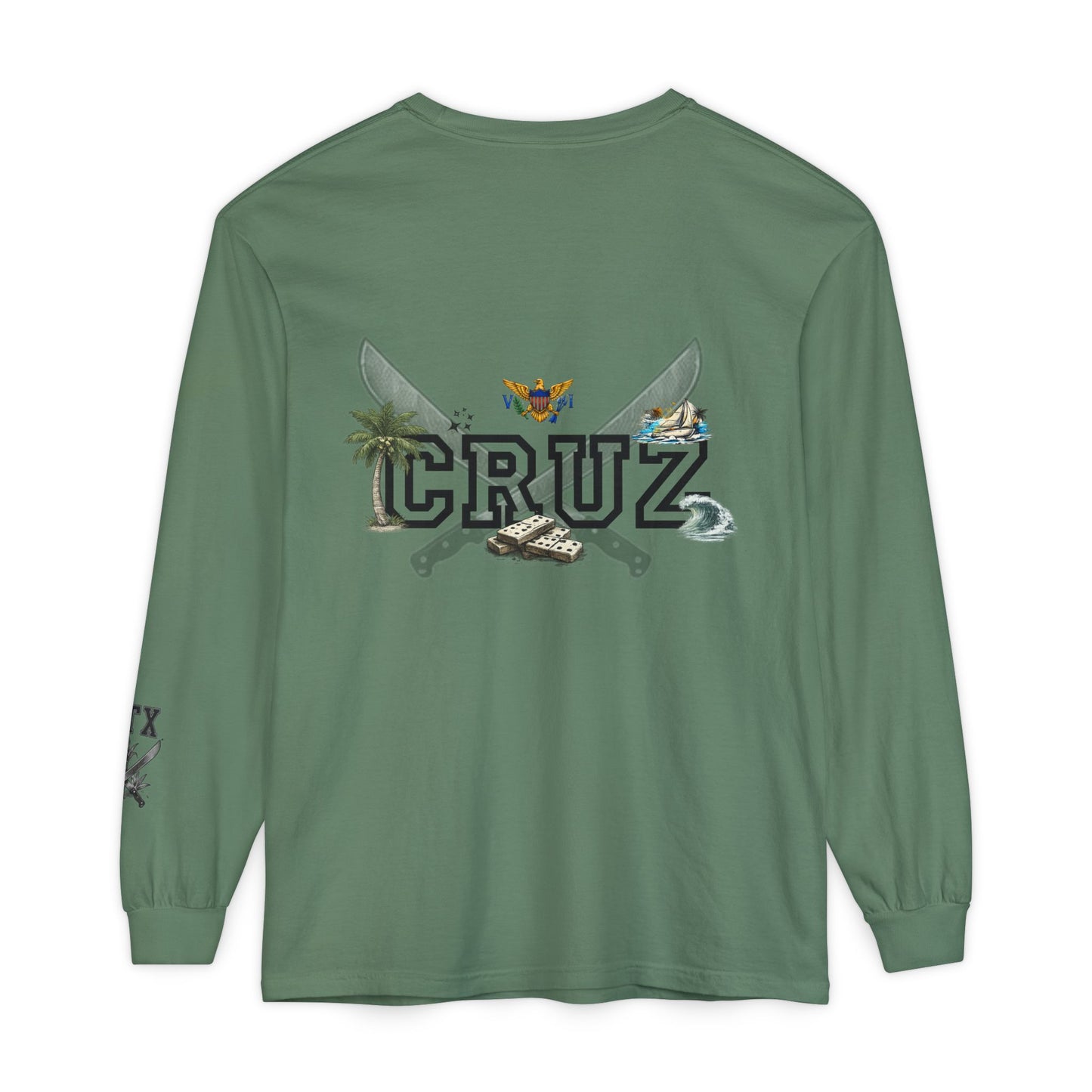 Cruz 340 Long Sleeve Tee — Island Vibes Graphic Shirt
