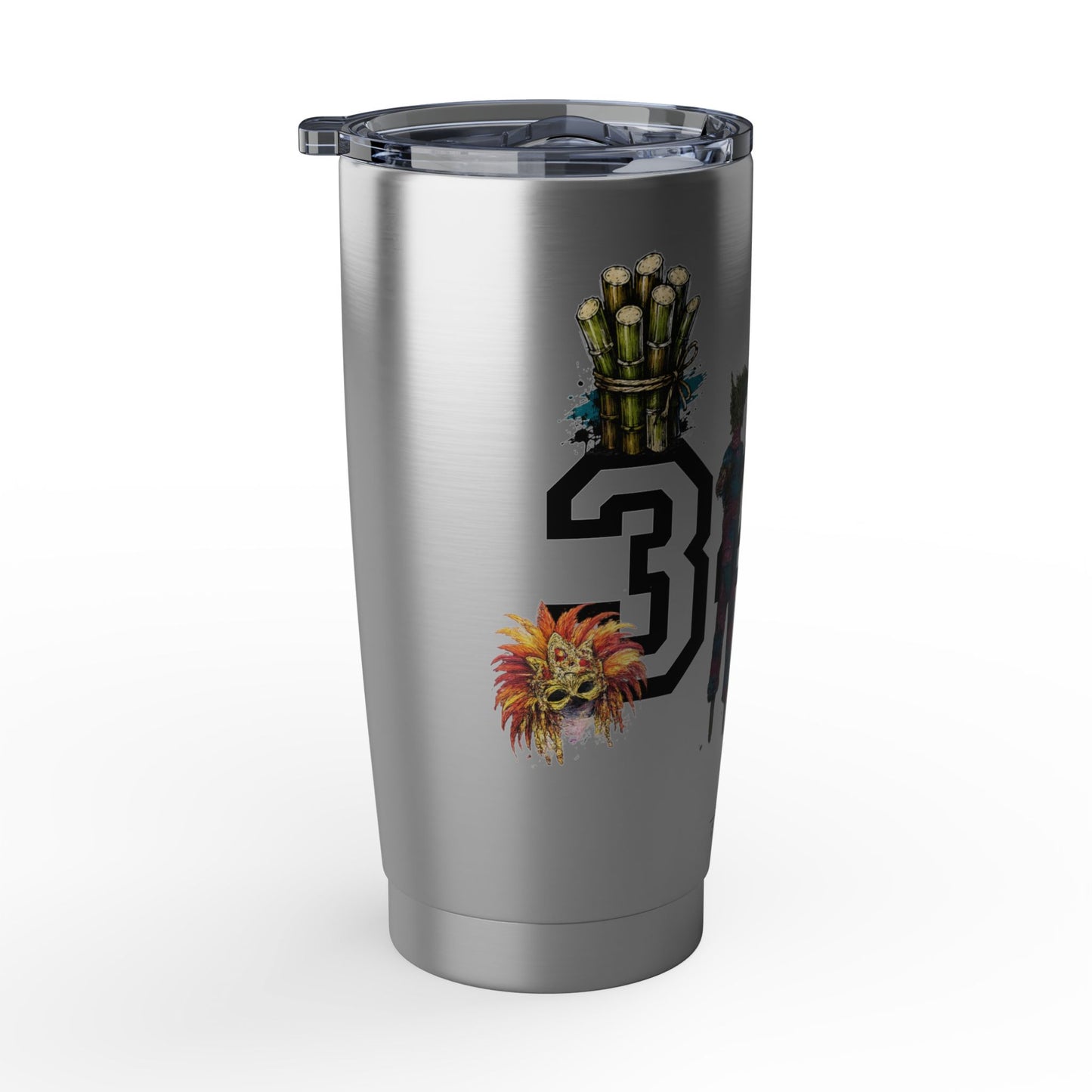 Vagabond 20oz Travel Tumbler — Retro Floral Number 340 Stainless Insulated Cup
