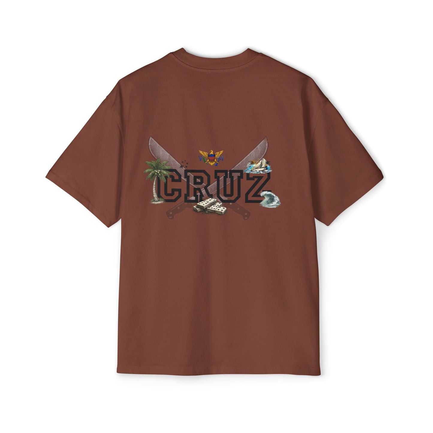Cruz 340 Graphic Tee — Beach Vibes Men’s Oversized T-Shirt