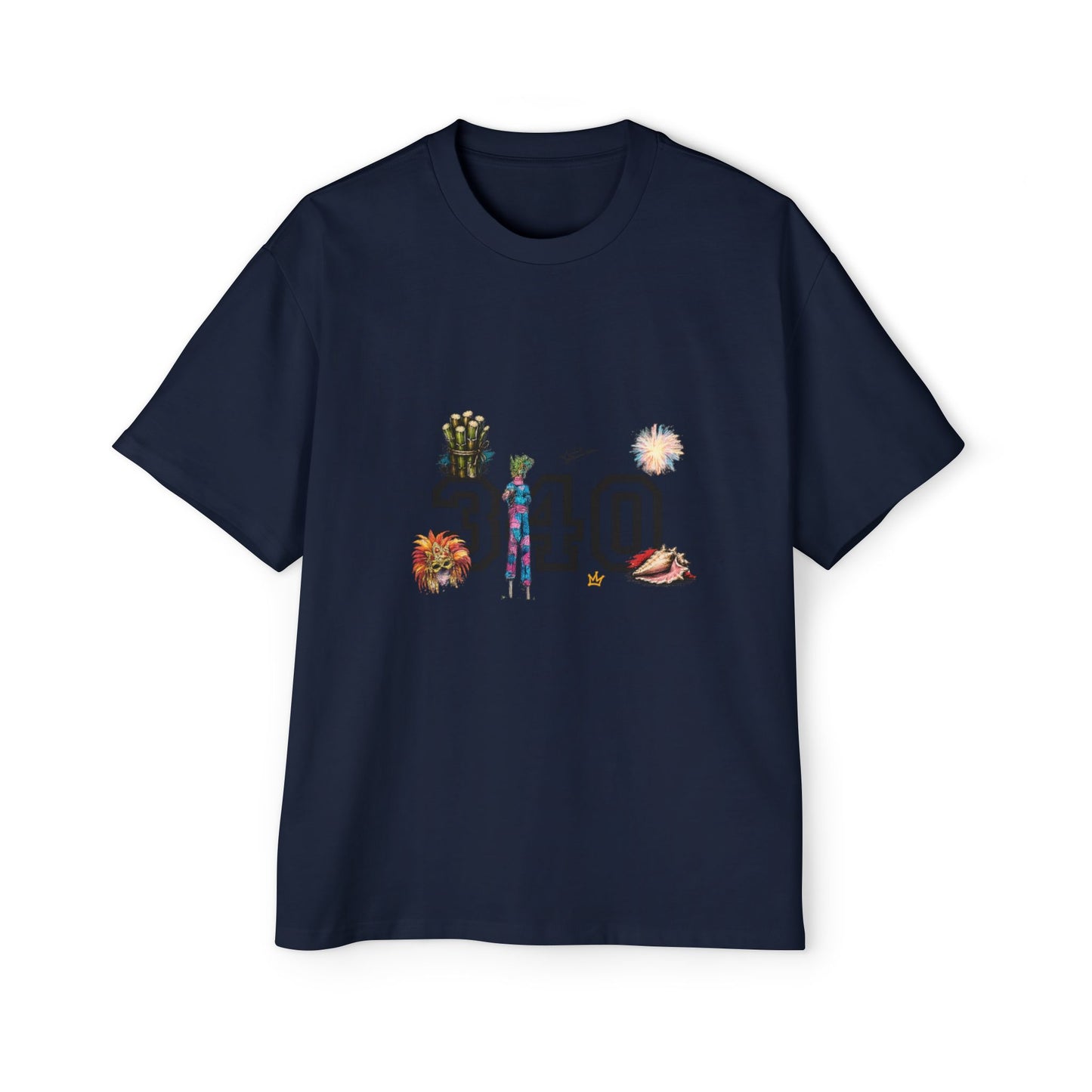 Cruz 340 Graphic Tee — Beach Vibes Men’s Oversized T-Shirt