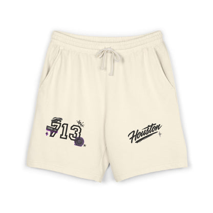 Houston 713 Graphic Sweat Shorts — Lightweight Fleece Casual Athletic Shorts
