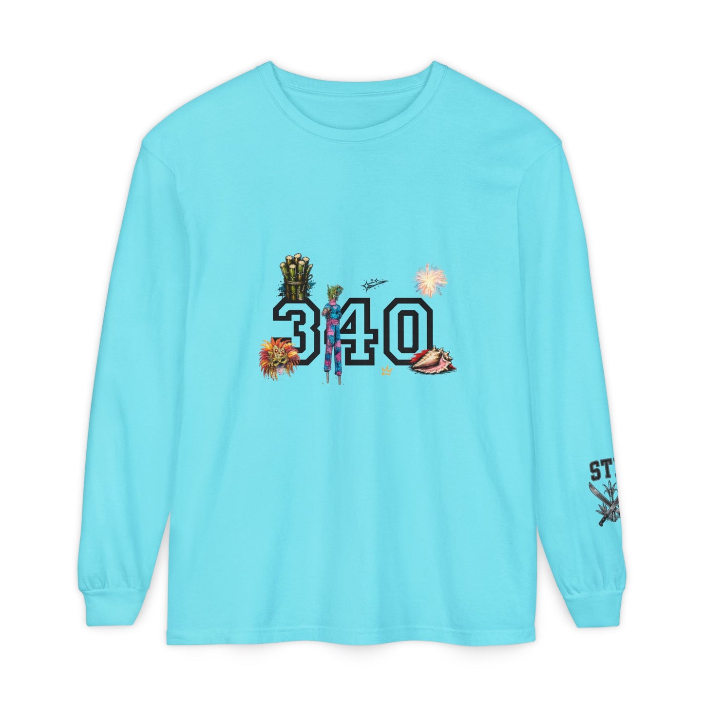 Cruz 340 Long Sleeve Tee — Island Vibes Graphic Shirt