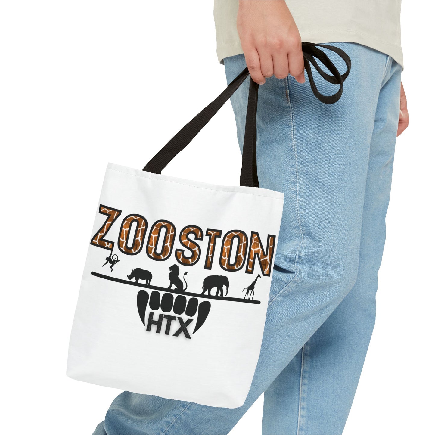 ZOOston HTX Giraffe Edition Tote Bag - Stylish, Eco-Friendly Animal Lover's Accessory, Perfect for Shopping, Beach Days, and Gifts
