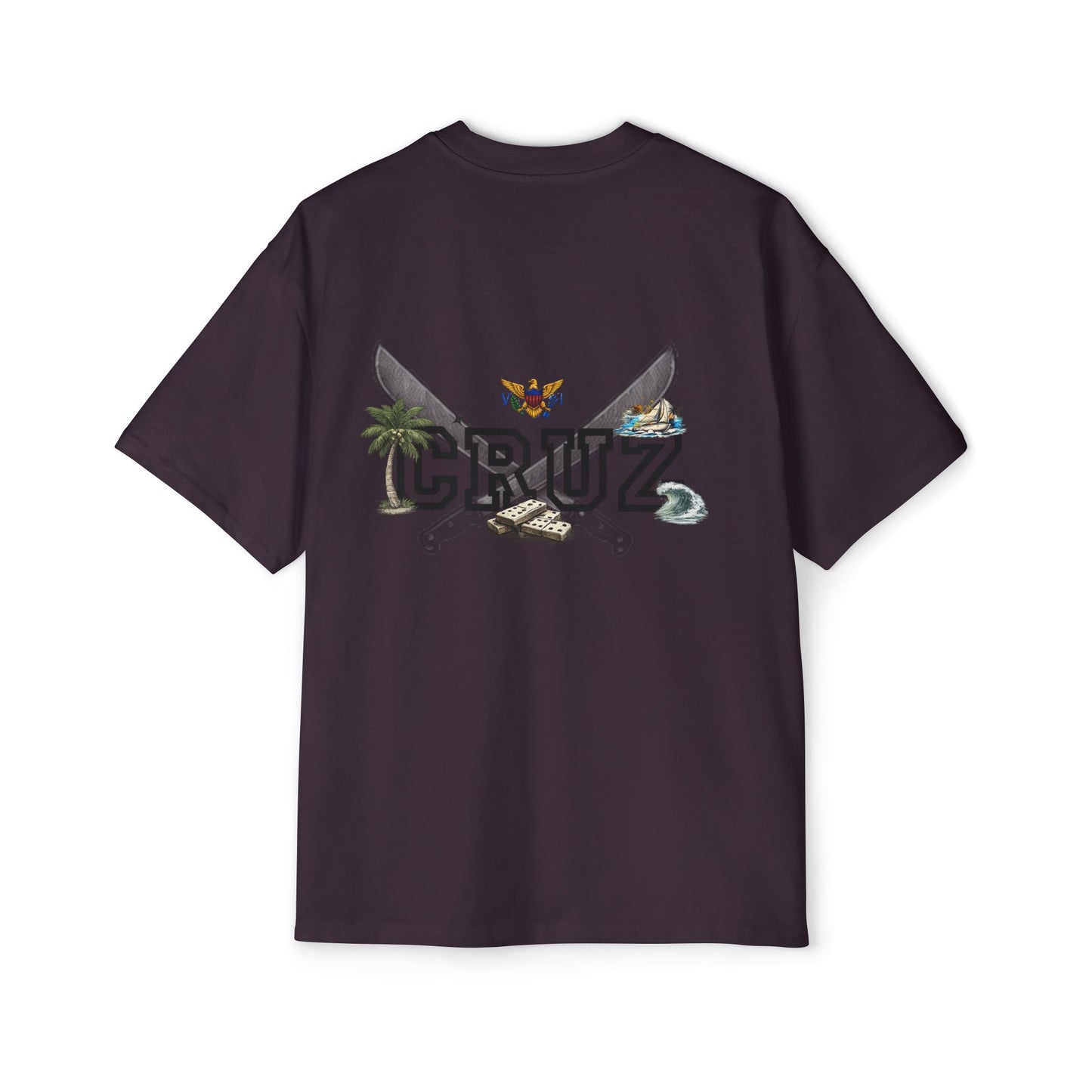 Cruz 340 Graphic Tee — Beach Vibes Men’s Oversized T-Shirt