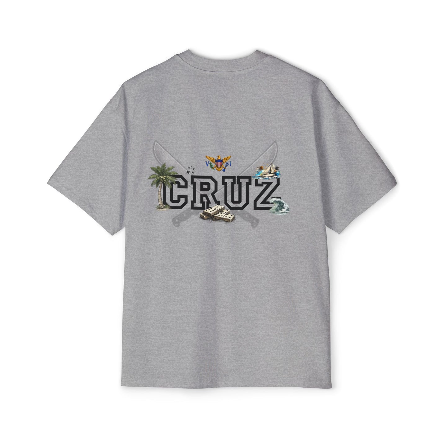 Cruz 340 Graphic Tee — Beach Vibes Men’s Oversized T-Shirt