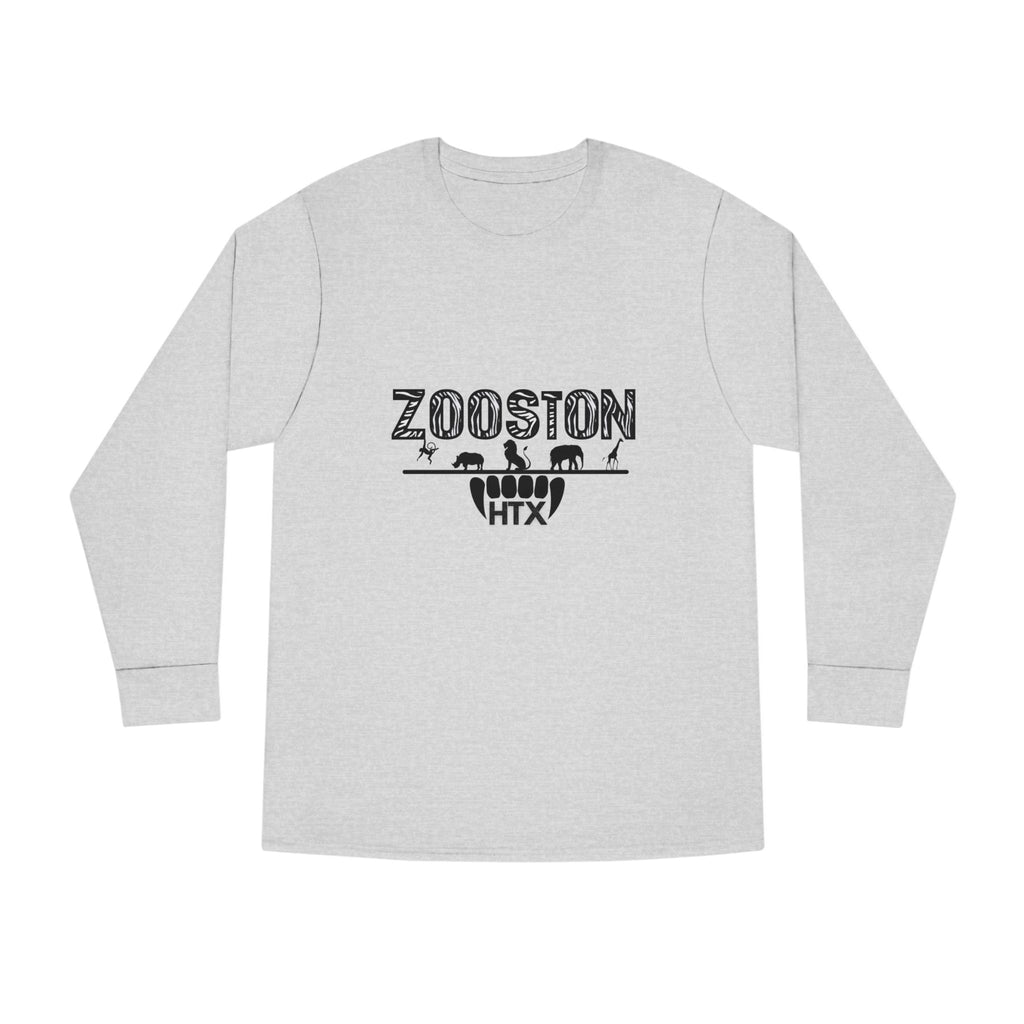 Long Sleeve Tee ZOOston Zebra Edition Black & White Drip Subtle Stylish