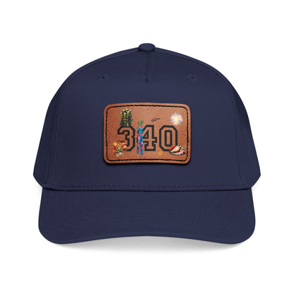 Hams Bluff 340 Leather Patch Baseball Cap
