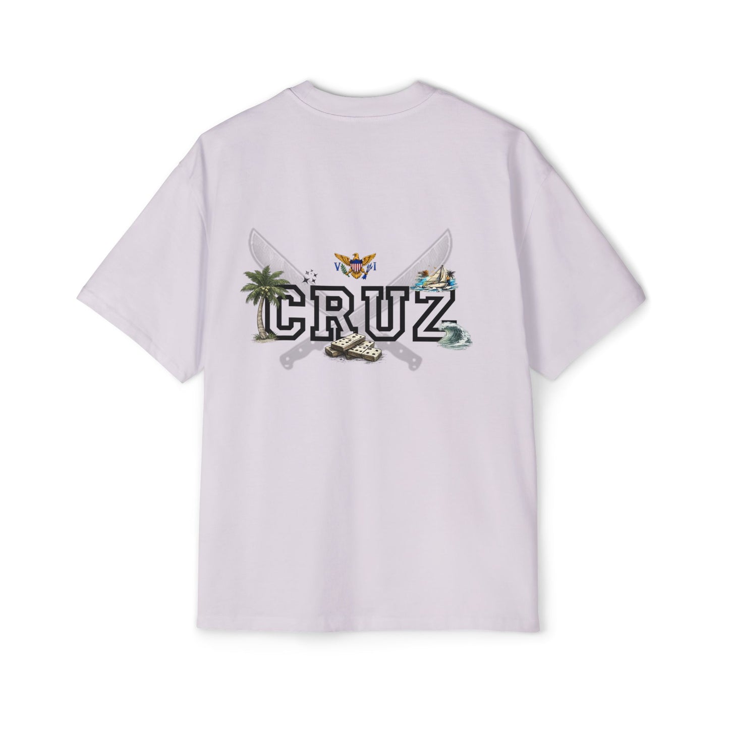 Cruz 340 Graphic Tee — Beach Vibes Men’s Oversized T-Shirt