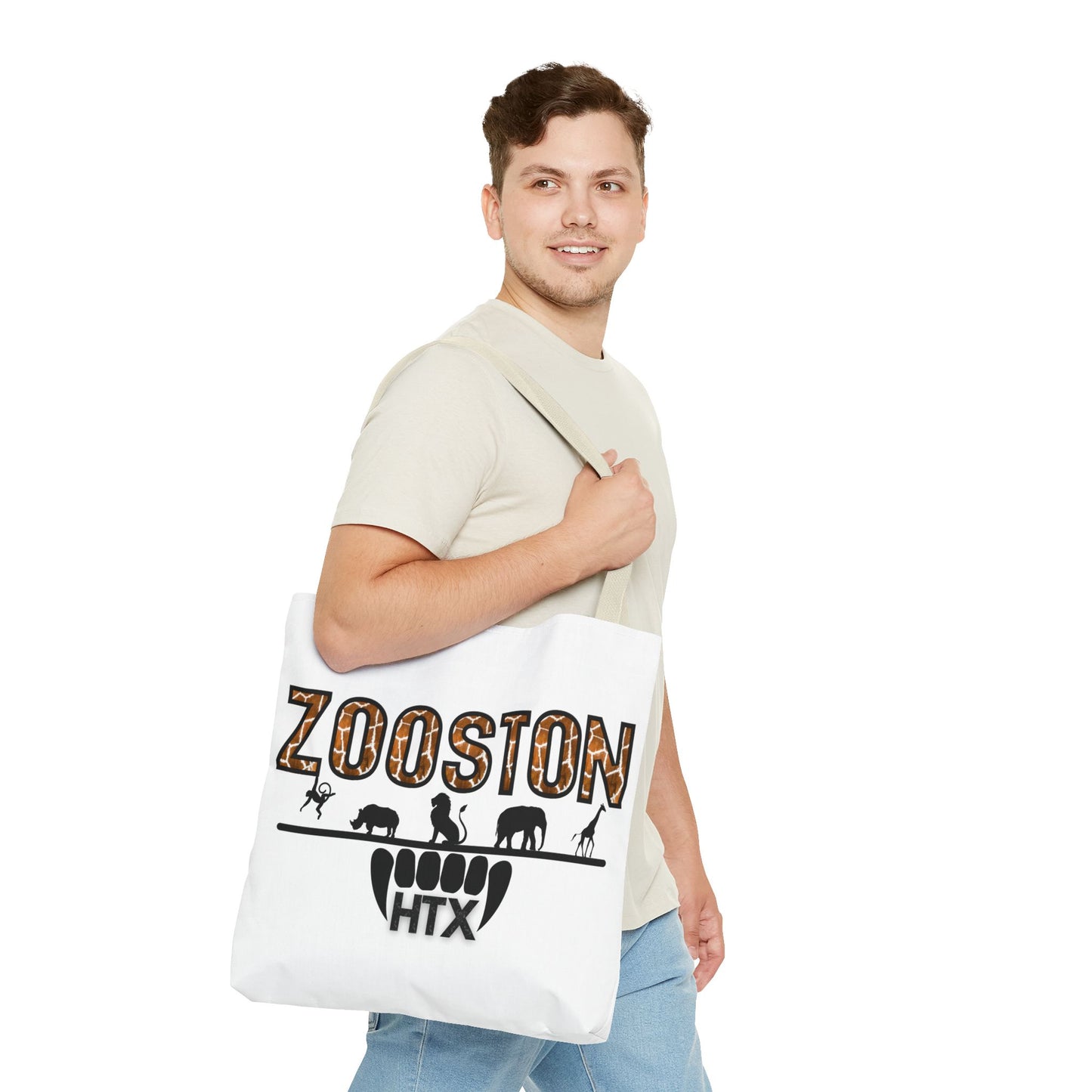 ZOOston HTX Giraffe Edition Tote Bag - Stylish, Eco-Friendly Animal Lover's Accessory, Perfect for Shopping, Beach Days, and Gifts