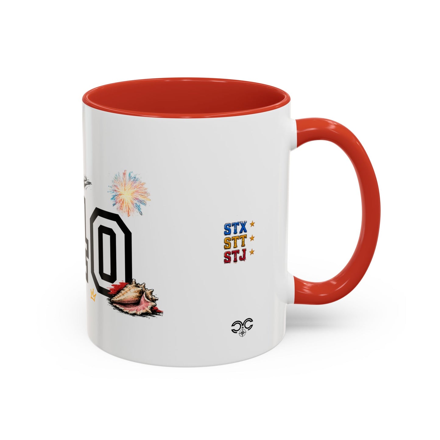 Accent Coffee Mug — "The islands don't leave you." St. Croix Inspired 11/15oz