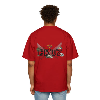 Cruz 340 Graphic Tee — Beach Vibes Men’s Oversized T-Shirt