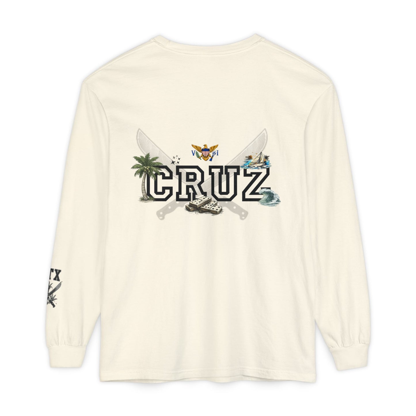 Cruz 340 Long Sleeve Tee — Island Vibes Graphic Shirt