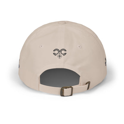 Dripping Texas Outline Dad Cap — White Embroidered State Hat